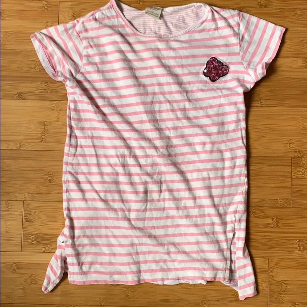 Striped Butterfly Short Sleeve Shirt